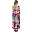 Badge Patch Pink Rainbow Rocket Button Up Boho Maxi Dress View2