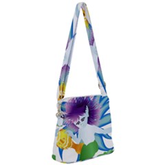 Mermaid Fantasy Undersea Merman Zipper Messenger Bag by Sarkoni