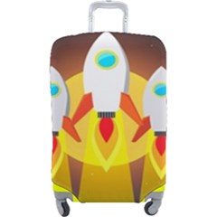 Rocket Take Off Missiles Cosmos Luggage Cover (large) by Sarkoni