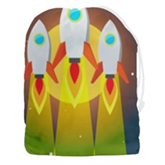 Rocket Take Off Missiles Cosmos Drawstring Pouch (3xl) by Sarkoni