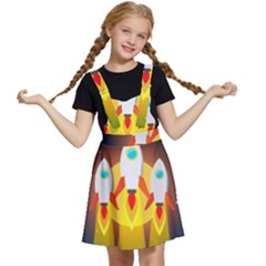Rocket Take Off Missiles Cosmos Kids  Apron Dress by Sarkoni