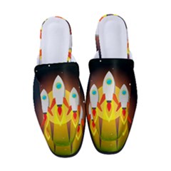 Rocket Take Off Missiles Cosmos Women s Classic Backless Heels by Sarkoni