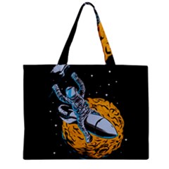 Astronaut Planet Space Science Zipper Mini Tote Bag by Sarkoni