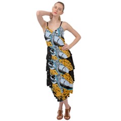 Astronaut Planet Space Science Layered Bottom Dress by Sarkoni