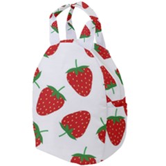 Seamless Pattern Fresh Strawberry Travel Backpack by Sarkoni