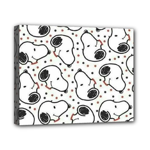 Dog Pattern Canvas 10  X 8  (stretched) by Sarkoni