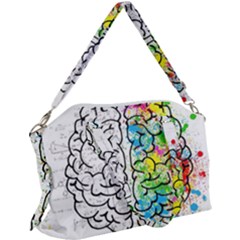 Brain Mind Psychology Idea Drawing Canvas Crossbody Bag by Grandong