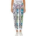 Brain Mind Psychology Idea Drawing Women s Cropped Drawstring Pants View1
