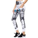 Cute Cat Hand Drawn Cartoon Style Pocket Leggings  View3