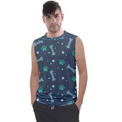 Bons Foot Prints Pattern Background Men s Regular Tank Top by Grandong