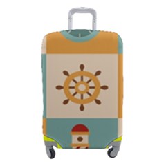 Nautical Elements Collection Luggage Cover (small) by Grandong
