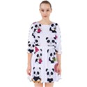 Playing Pandas Cartoons Smock Dress View1