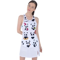 Playing Pandas Cartoons Racer Back Mesh Tank Top by Apen