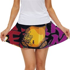 Xtreme Skateboard Graffiti Women s Skort by Sarkoni