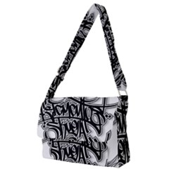 Hip Hop Music Drawing Art Graffiti Full Print Messenger Bag (l) by Sarkoni