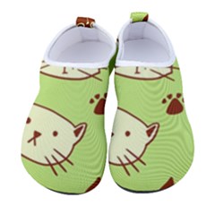 Cute Hand Drawn Cat Seamless Pattern Men s Sock-style Water Shoes by Bedest