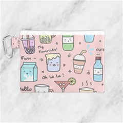 Drink Cocktail Doodle Coffee Canvas Cosmetic Bag (medium) by Apen
