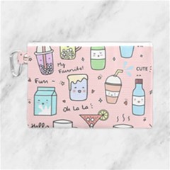 Drink Cocktail Doodle Coffee Canvas Cosmetic Bag (large) by Apen