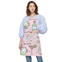 Drink Cocktail Doodle Coffee Pocket Apron by Apen