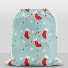Christmas Pattern Drawstring Bag (small) by Apen