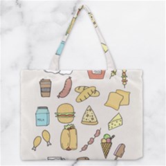 Dinner Meal Food Snack Fast Food Zipper Medium Tote Bag by Apen
