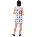 Fries Taco Pattern Fast Food Racer Back Hoodie Dress View2