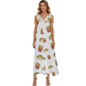 Fries Taco Pattern Fast Food V-Neck Sleeveless Loose Fit Overalls View1