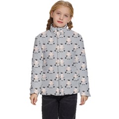 Zebra Wildlife Animal Mammal Kids  Puffer Bubble Jacket Coat by Apen