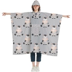 Zebra Wildlife Animal Mammal Women s Hooded Rain Ponchos by Apen