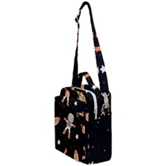 Astronaut Space Rockets Spaceman Crossbody Day Bag by Ravend