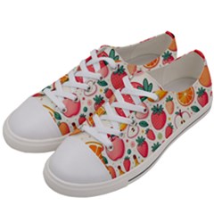 Fruit Sweet Pattern Women s Low Top Canvas Sneakers by Ravend