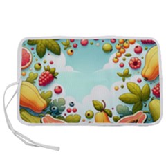 Fruits Sweet Papaya Orange Pattern Pen Storage Case (s) by Ravend