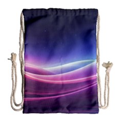 Cosmic Galaxy Quantum Art Nature Drawstring Bag (large) by Ravend