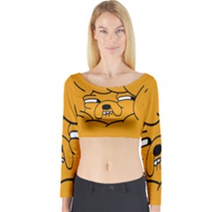Adventure Time Jake The Dog Long Sleeve Crop Top by Sarkoni