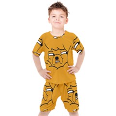 Adventure Time Jake The Dog Kids  T-shirt And Shorts Set by Sarkoni