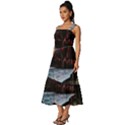 Artistic Creepy Dark Evil Fantasy Halloween Horror Psychedelic Scary Spooky Square Neckline Tiered Midi Dress View2