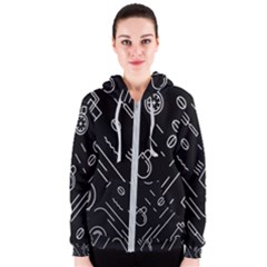 Coffee Background Women s Zipper Hoodie by Bedest
