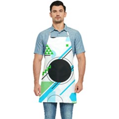 Geometric Shapes Background Kitchen Apron by Bedest