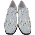 Cute Seagulls Seamless Pattern Light Blue Background Women Slip On Heel Loafers View1