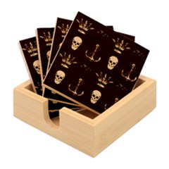 Tattoo Old School Background Pattern Bamboo Coaster Set by Bedest