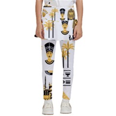 Egypt Symbols Decorative Icons Set Kids  Skirted Pants by Bedest