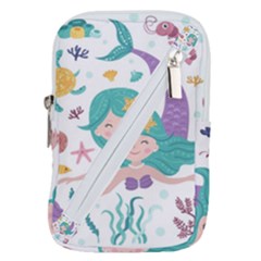 Set Cute Mermaid Seaweeds Marine In Habitants Belt Pouch Bag (small) by Bedest