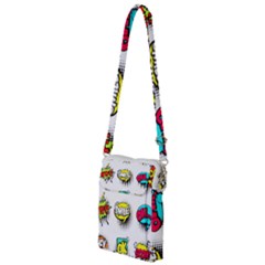 Set Colorful Comic Speech Bubbles Multi Function Travel Bag by Hannah976