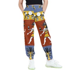Ancient Egyptian Religion Seamless Pattern Kids  Joggers by Hannah976