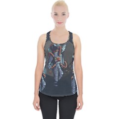 Illustration Drunk Astronaut Piece Up Tank Top by Bedest