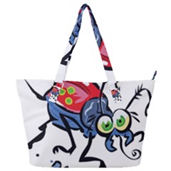 Bug Black Insect Animal Full Print Shoulder Bag by Sarkoni