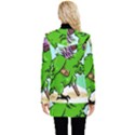 Parrot Hat Cartoon Captain Button Up Hooded Coat  View2