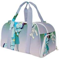 Astronaut Kiss Space Baby Burner Gym Duffel Bag by Bedest