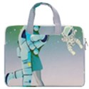 Astronaut Kiss Space Baby MacBook Pro 13  Double Pocket Laptop Bag View1