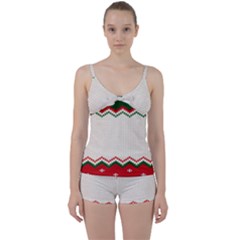Merry Christmas Happy New Year Tie Front Two Piece Tankini by artworkshop